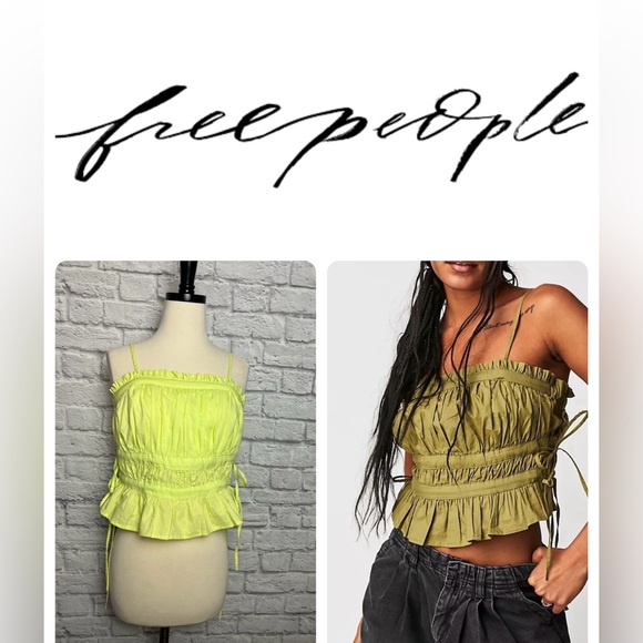 Free People Tops - New Free People Gabby Tube lime green  size M